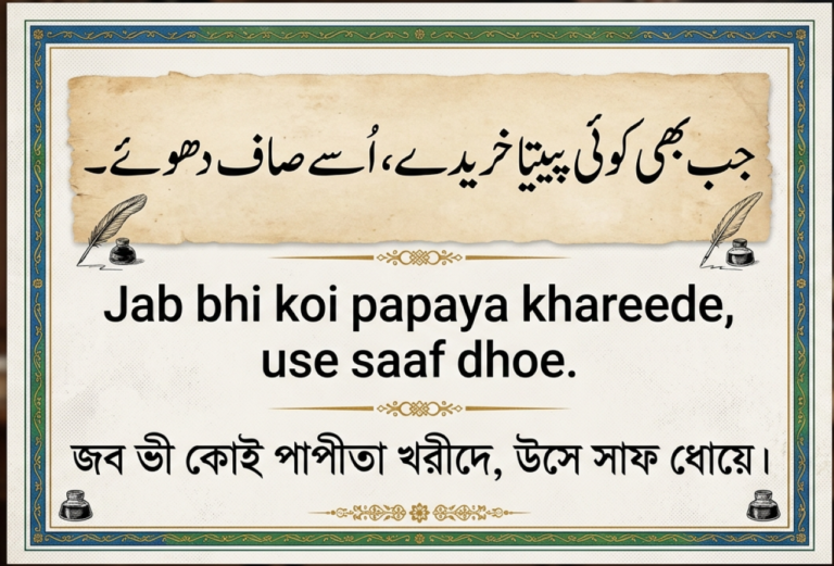 উর্দু প্যানাগ্রাম ‌২ - Urdu Pangram 2