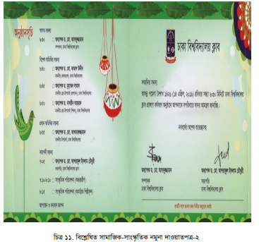 সামাজিক-সাংস্কৃতিক নমুনা দাওয়াতপত্র বিশ্লেষণ-২