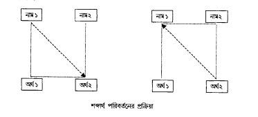 শব্দার্থ পরিবর্তনের প্রক্রিয়া